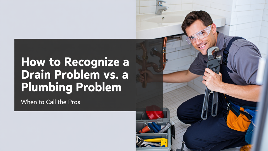 How to Recognize a Drain Problem vs. a Plumbing Problem When to Call the Pros